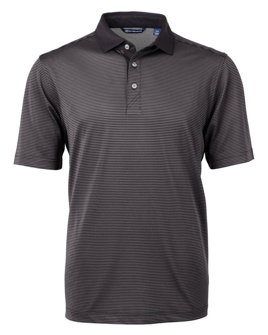 Cutter & Buck Virtue Recycled Micro Stripe Featherlight Pique Mens Polo