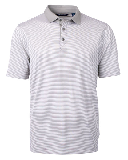 Cutter & Buck Virtue Recycled Micro Stripe Featherlight Pique Mens Polo