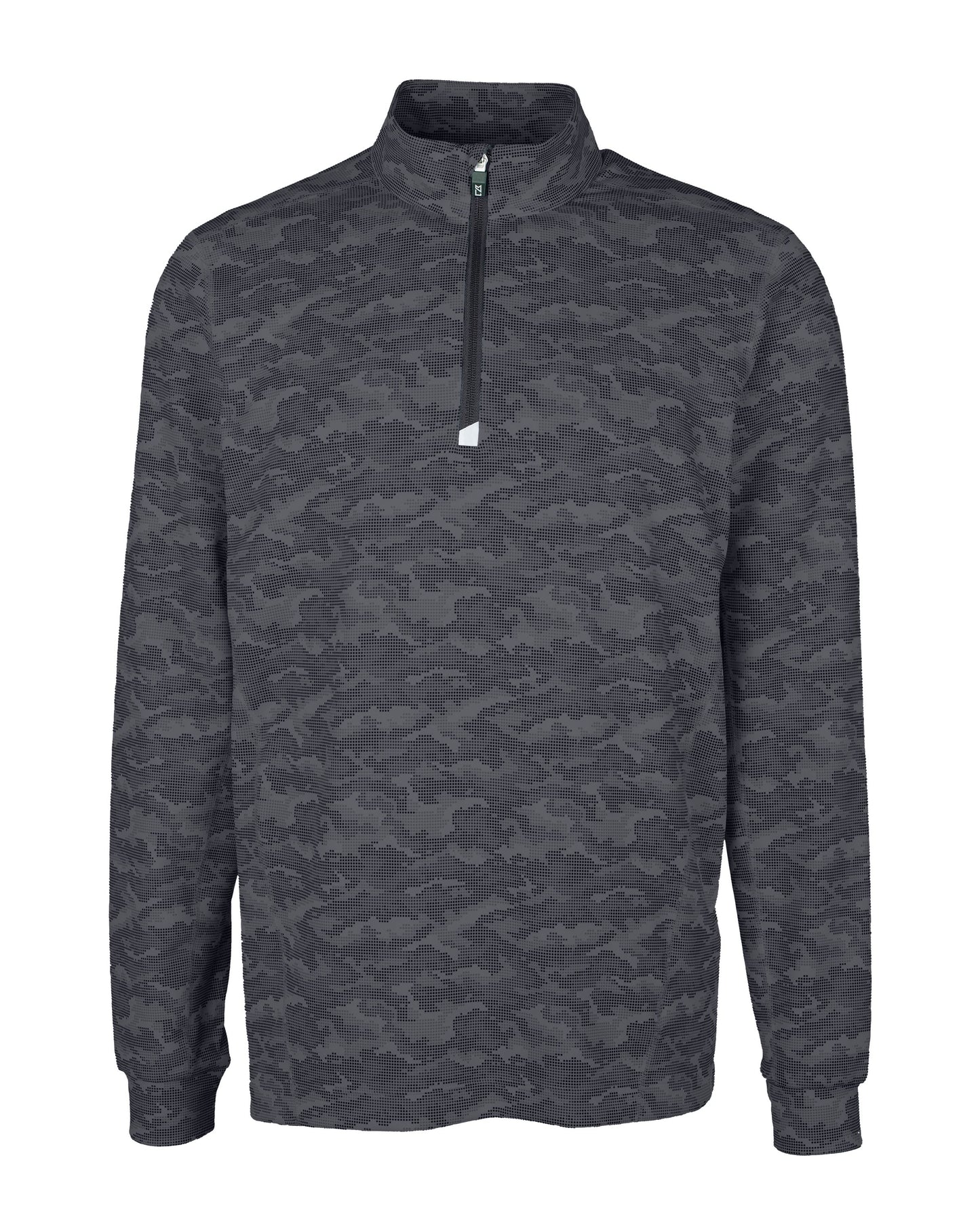 Cutter & Buck Traverse Recycled Stretch Camo Print Mens Quarter Zip