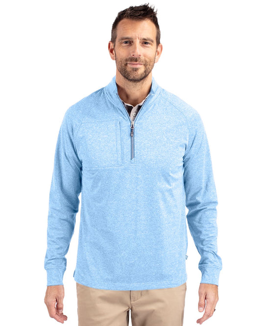 Cutter & Buck Adapt Eco Knit Heather Mens Big & Tall Quarter Zip Pullover Big & Tall - BCK01086