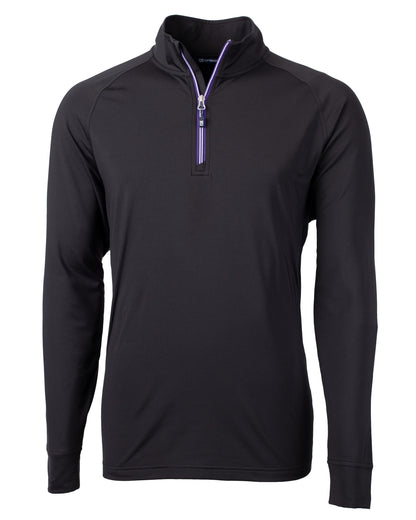 Cutter & Buck Adapt Recycled Soft Knit Stretch  Mens Quarter Zip Pullover