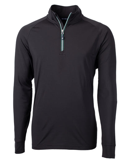 Cutter & Buck Adapt Recycled Soft Knit Stretch  Mens Quarter Zip Pullover