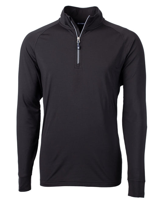 Cutter & Buck Adapt Recycled Soft Knit Stretch  Mens Quarter Zip Pullover