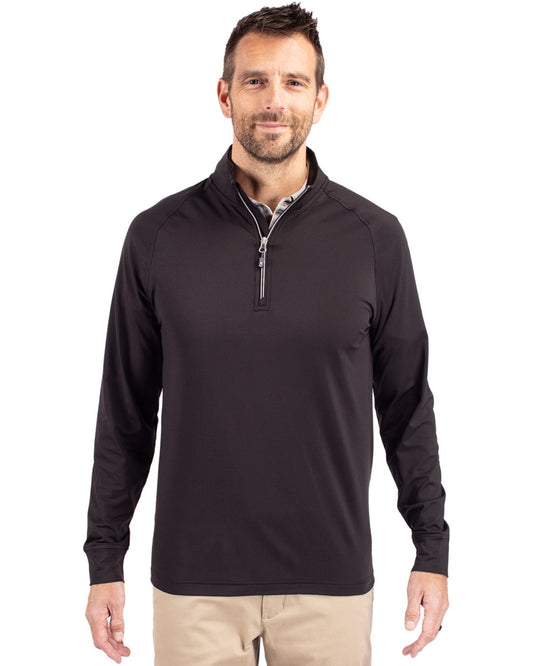 Cutter & Buck Adapt Eco Knit Stretch Recycled Mens Big and Tall Quarter Zip Pullover Big & Tall - BCK01143