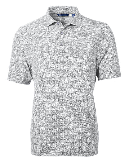 Cutter & Buck Virtue Recycled Botanical Print Featherlight Pique Mens  Polo