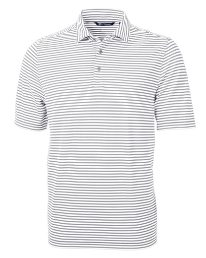 Cutter & Buck Virtue Recycled Stripe Featherlight Pique Mens Polo