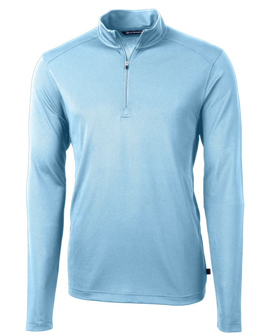 Cutter & Buck Virtue Recycled Featherlight Pique Mens Quarter Zip Pullover