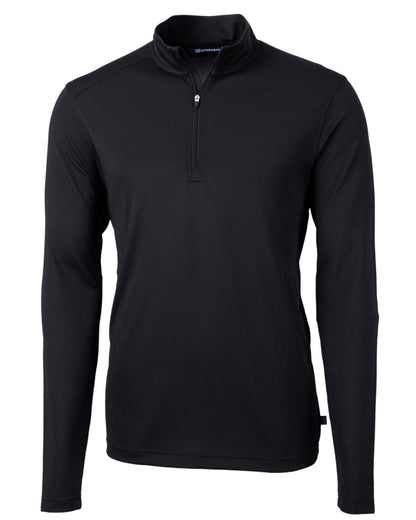 Cutter & Buck Virtue Recycled Featherlight Pique Mens Quarter Zip Pullover