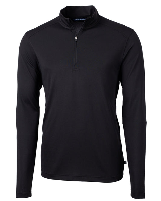 Cutter & Buck Virtue Recycled Featherlight Pique Mens Quarter Zip Pullover