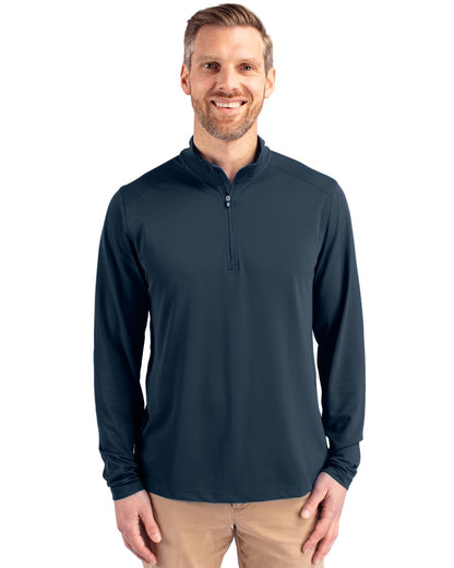 Cutter & Buck Virtue Eco Pique Recycled Quarter Zip Mens Pullover - MCK01187