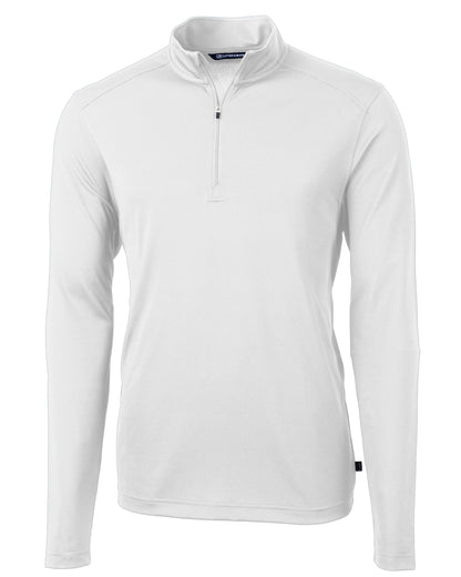 Cutter & Buck Virtue Recycled Featherlight Pique Mens Quarter Zip Pullover
