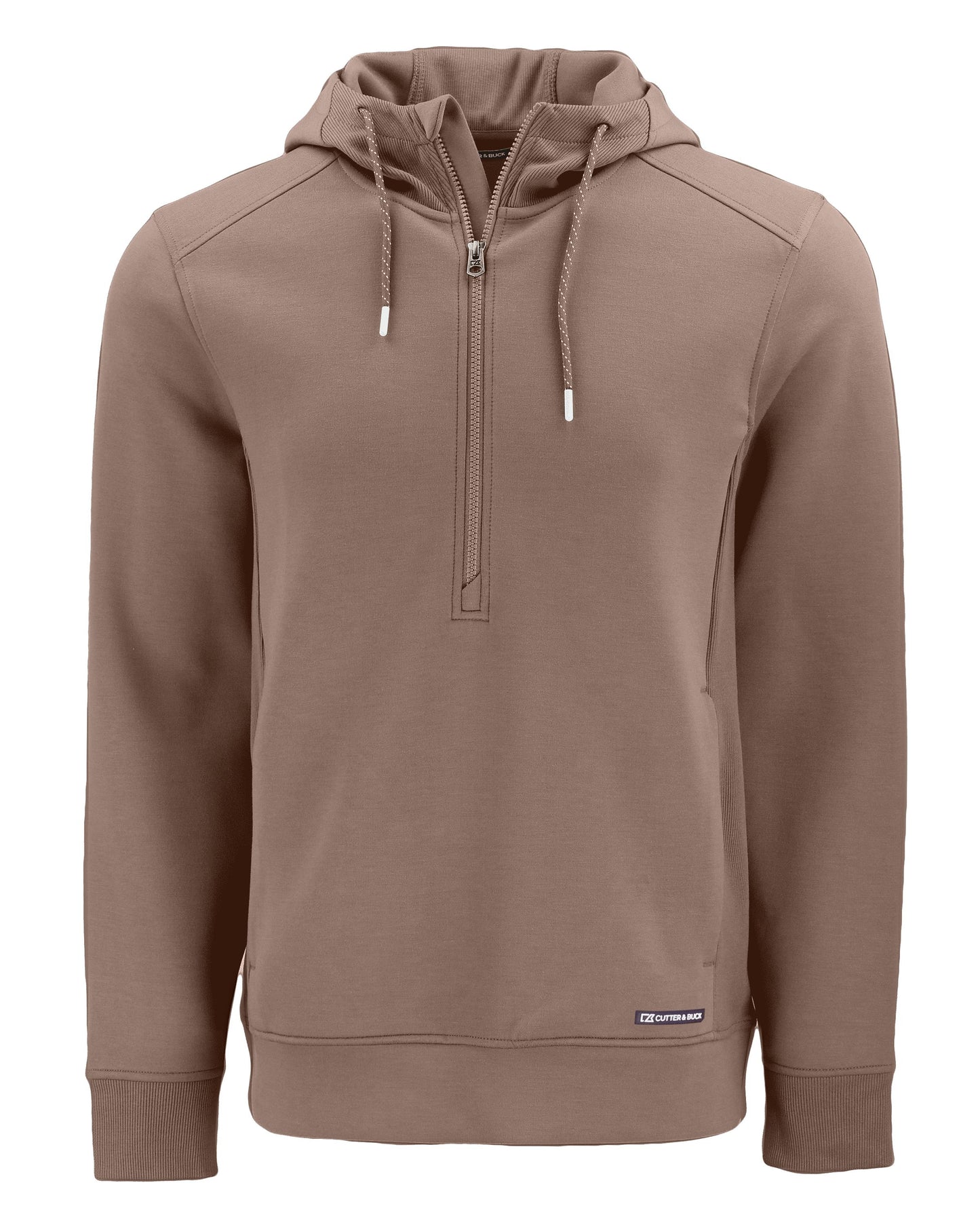 Cutter & Buck Roam Recycled Buttery-Soft Knit Mens Half Zip Hooded Pullover