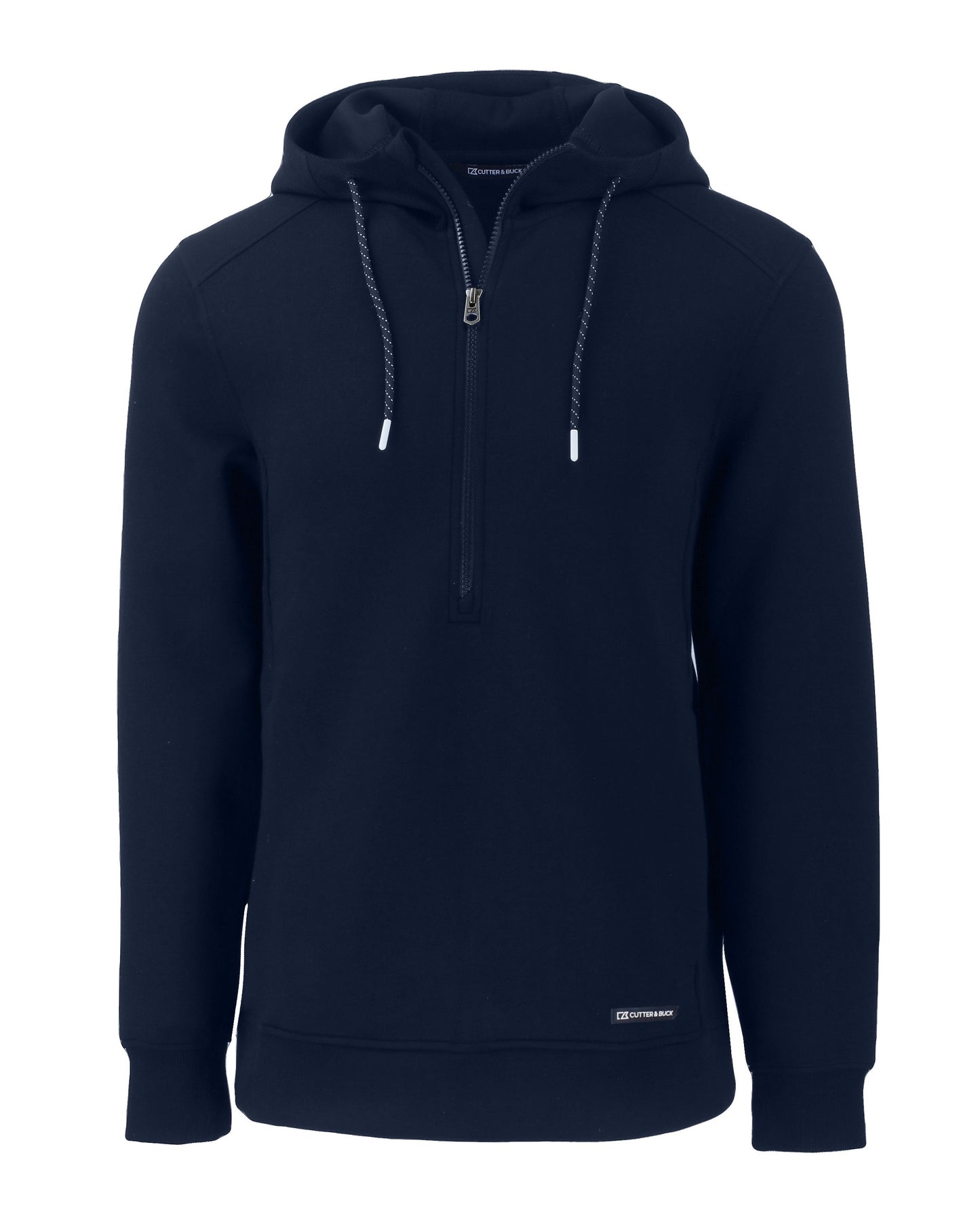 Cutter & Buck Roam Recycled Buttery-Soft Knit Mens Half Zip Hooded Pullover