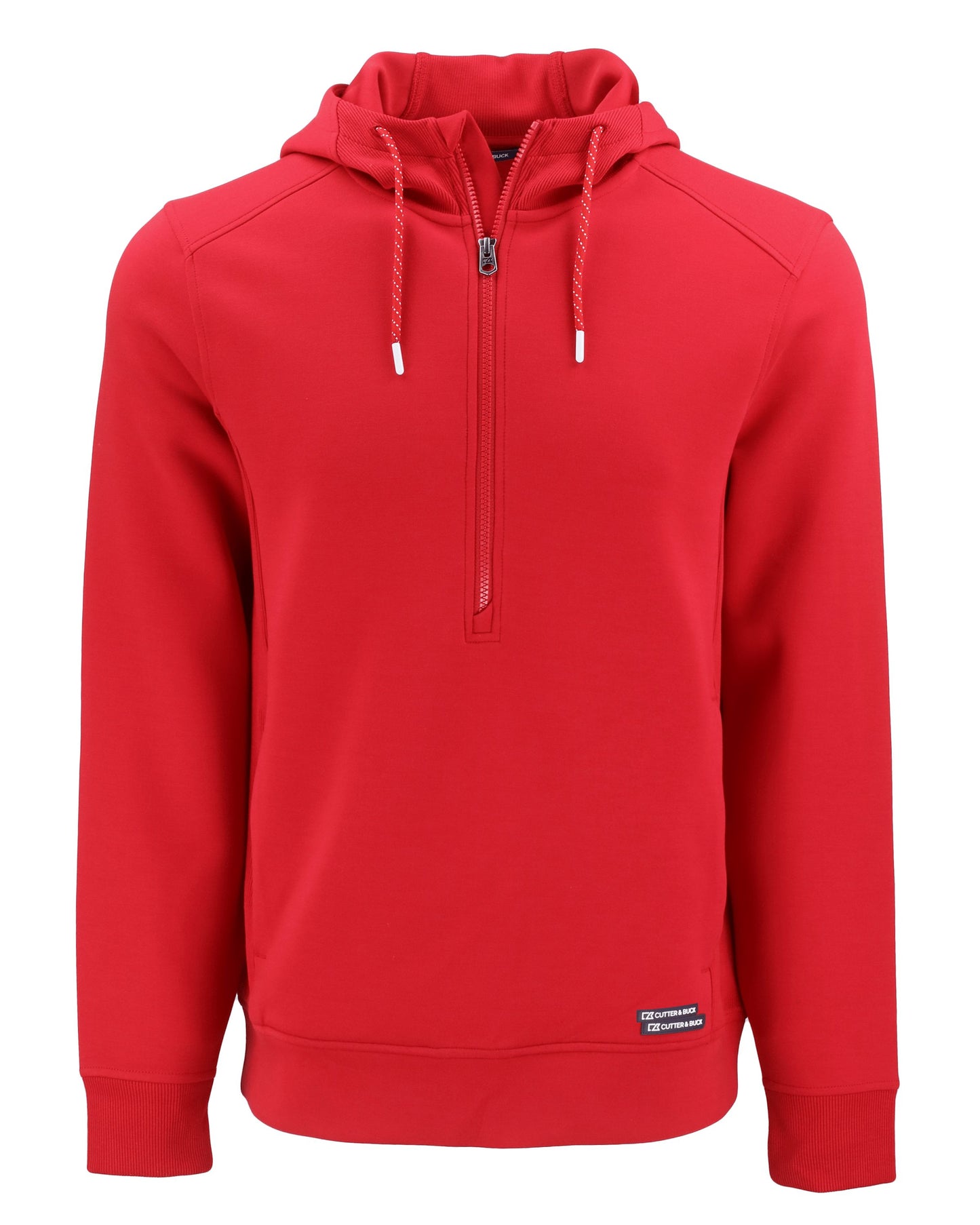 Cutter & Buck Roam Recycled Buttery-Soft Knit Mens Half Zip Hooded Pullover