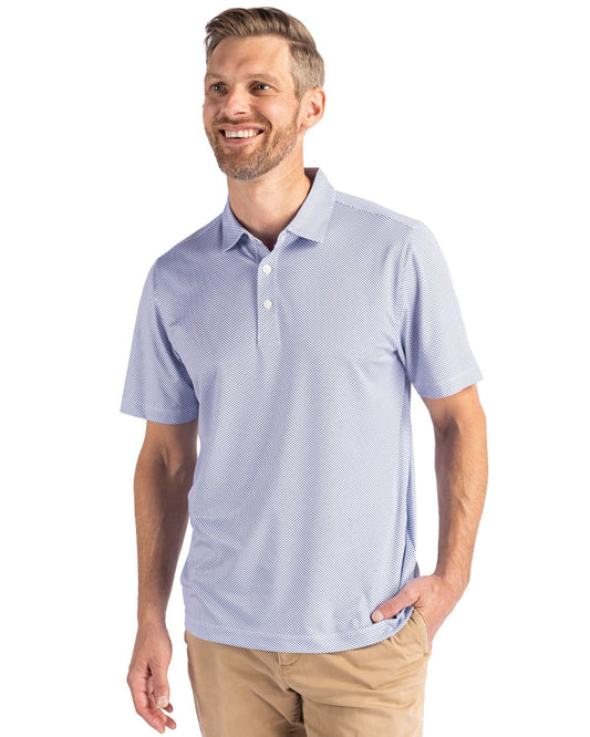 Cutter & Buck Pike Eco Symmetry Print Stretch Recycled Mens Polo - MCK01284