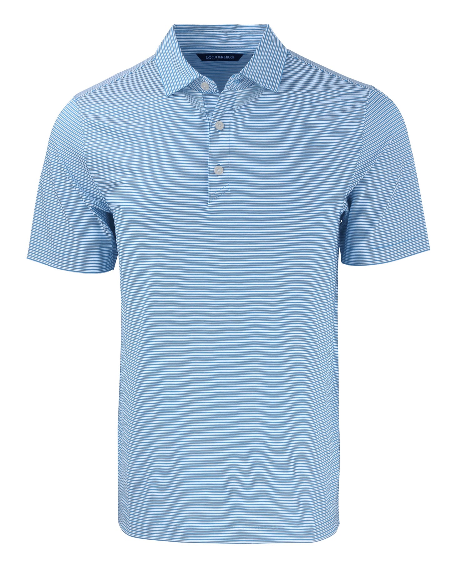 Cutter & Buck Forge Recycled Double Stripe Four-Way Stretch Mens Polo