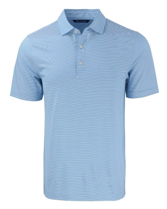Cutter & Buck Forge Recycled Double Stripe Four-Way Stretch Mens Polo