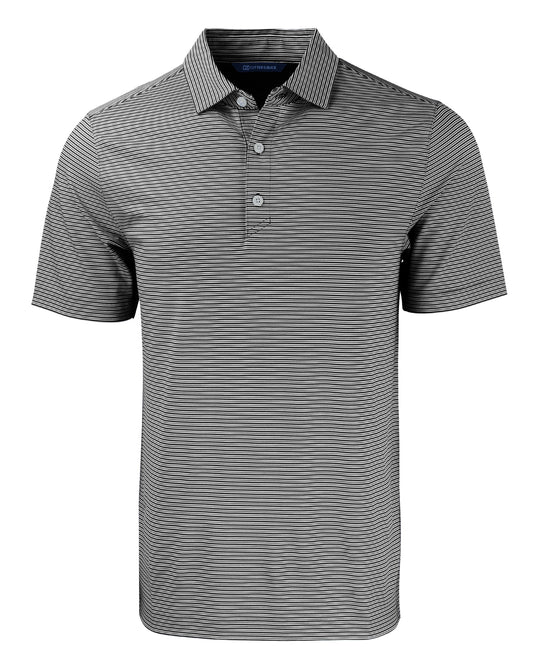 Cutter & Buck Forge Recycled Double Stripe Four-Way Stretch Mens Polo