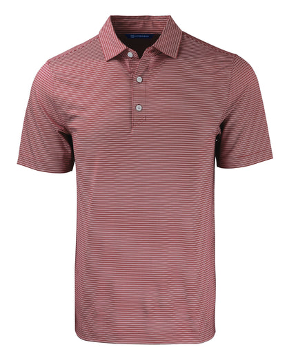 Cutter & Buck Forge Recycled Double Stripe Four-Way Stretch Mens Polo