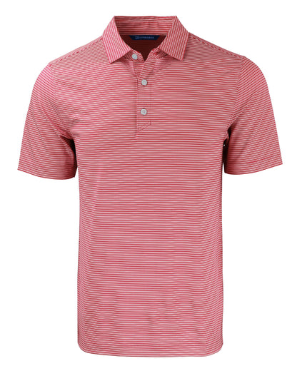 Cutter & Buck Forge Recycled Double Stripe Four-Way Stretch Mens Polo
