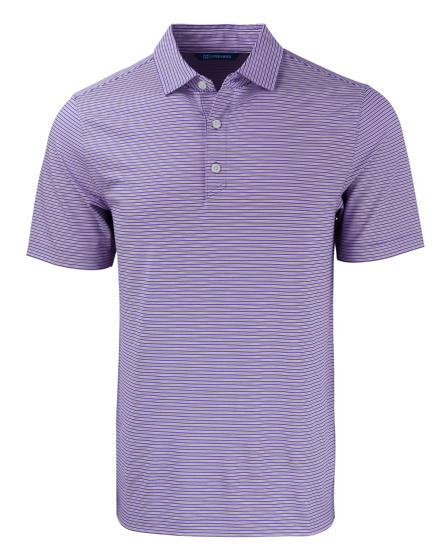 Cutter & Buck Forge Recycled Double Stripe Four-Way Stretch Mens Polo