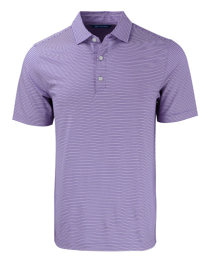 Cutter & Buck Forge Recycled Double Stripe Four-Way Stretch Mens Polo