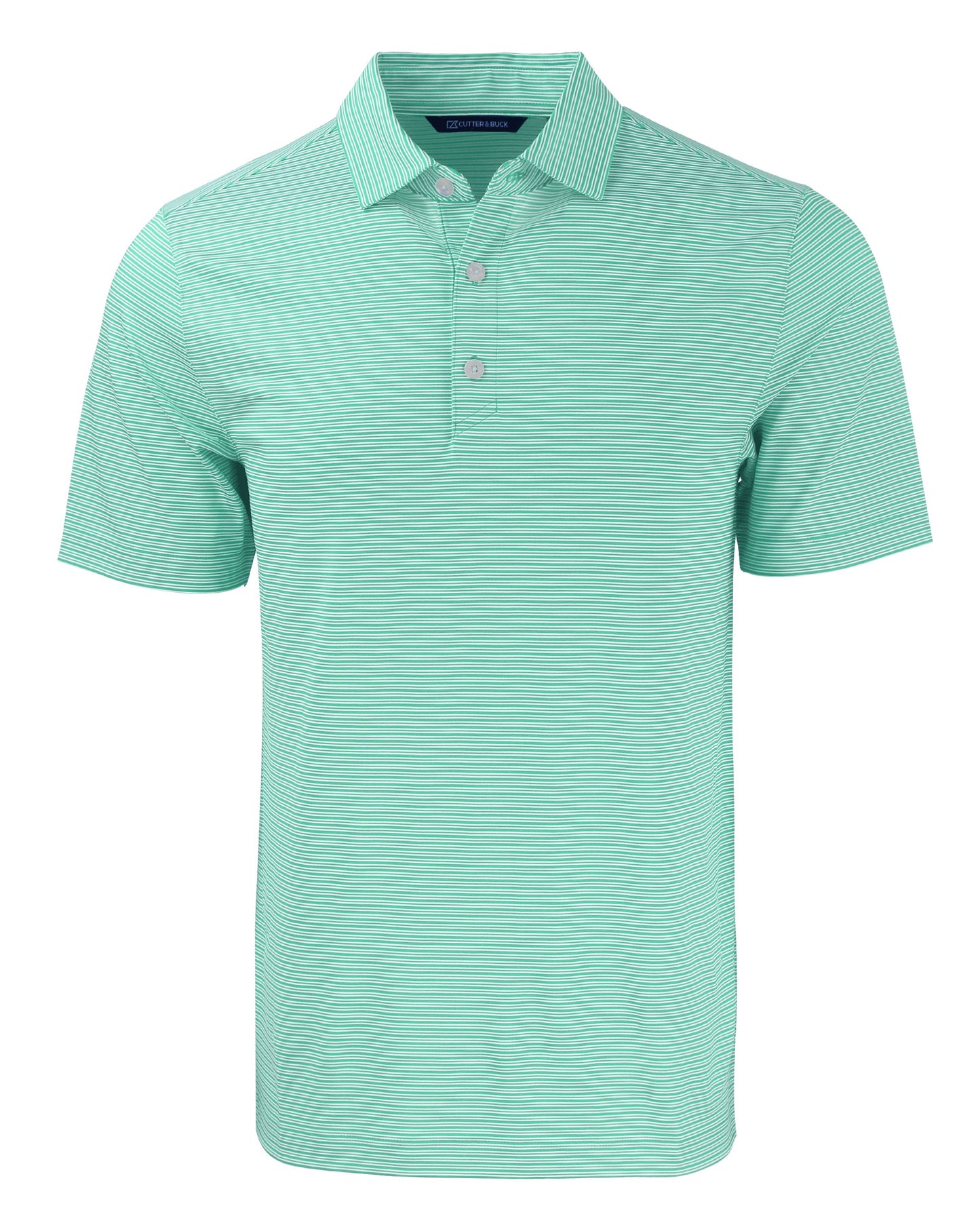 Cutter & Buck Forge Recycled Double Stripe Four-Way Stretch Mens Polo