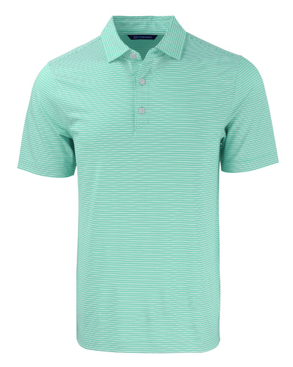 Cutter & Buck Forge Recycled Double Stripe Four-Way Stretch Mens Polo