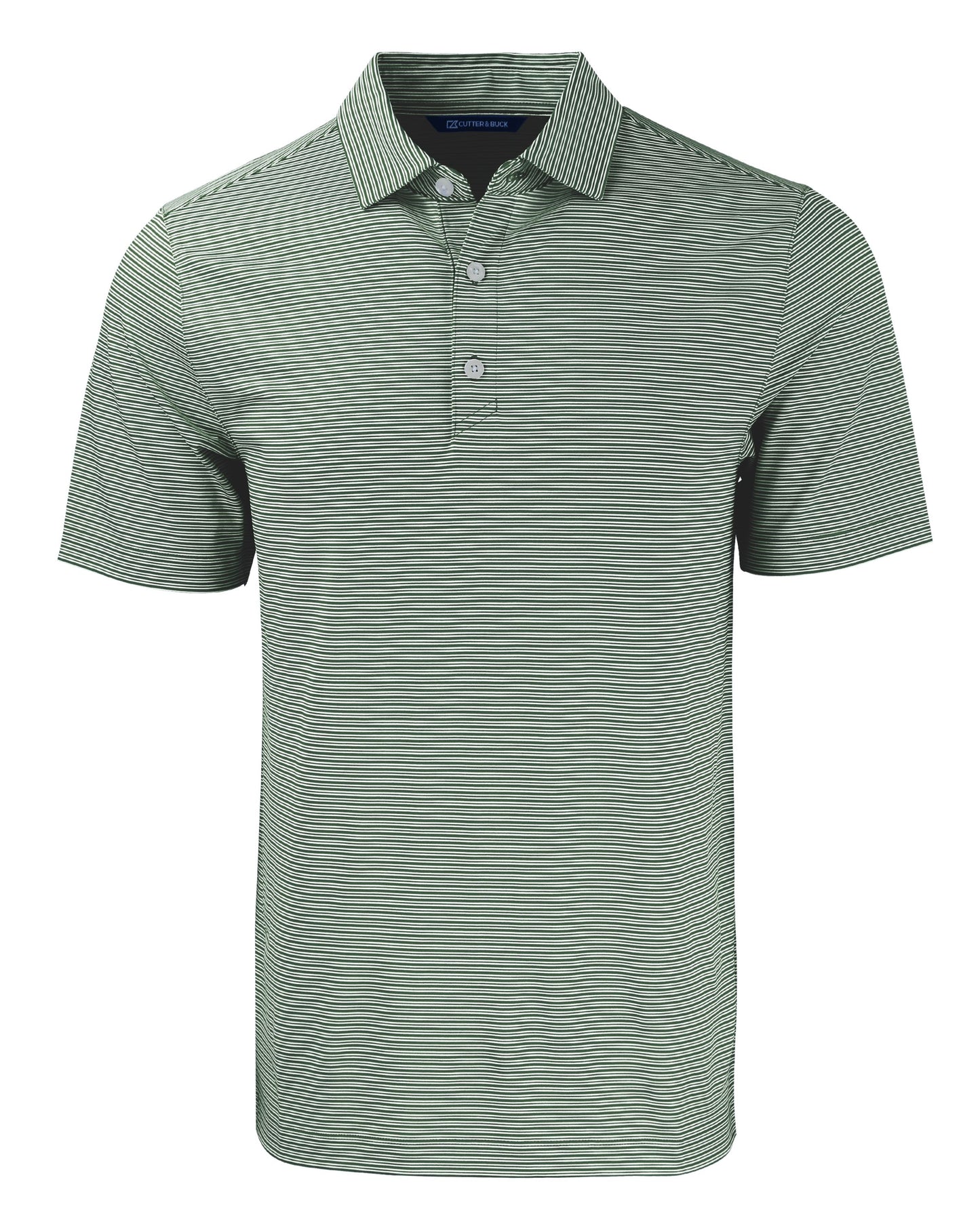 Cutter & Buck Forge Recycled Double Stripe Four-Way Stretch Mens Polo