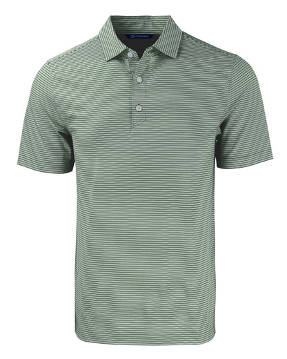 Cutter & Buck Forge Recycled Double Stripe Four-Way Stretch Mens Polo