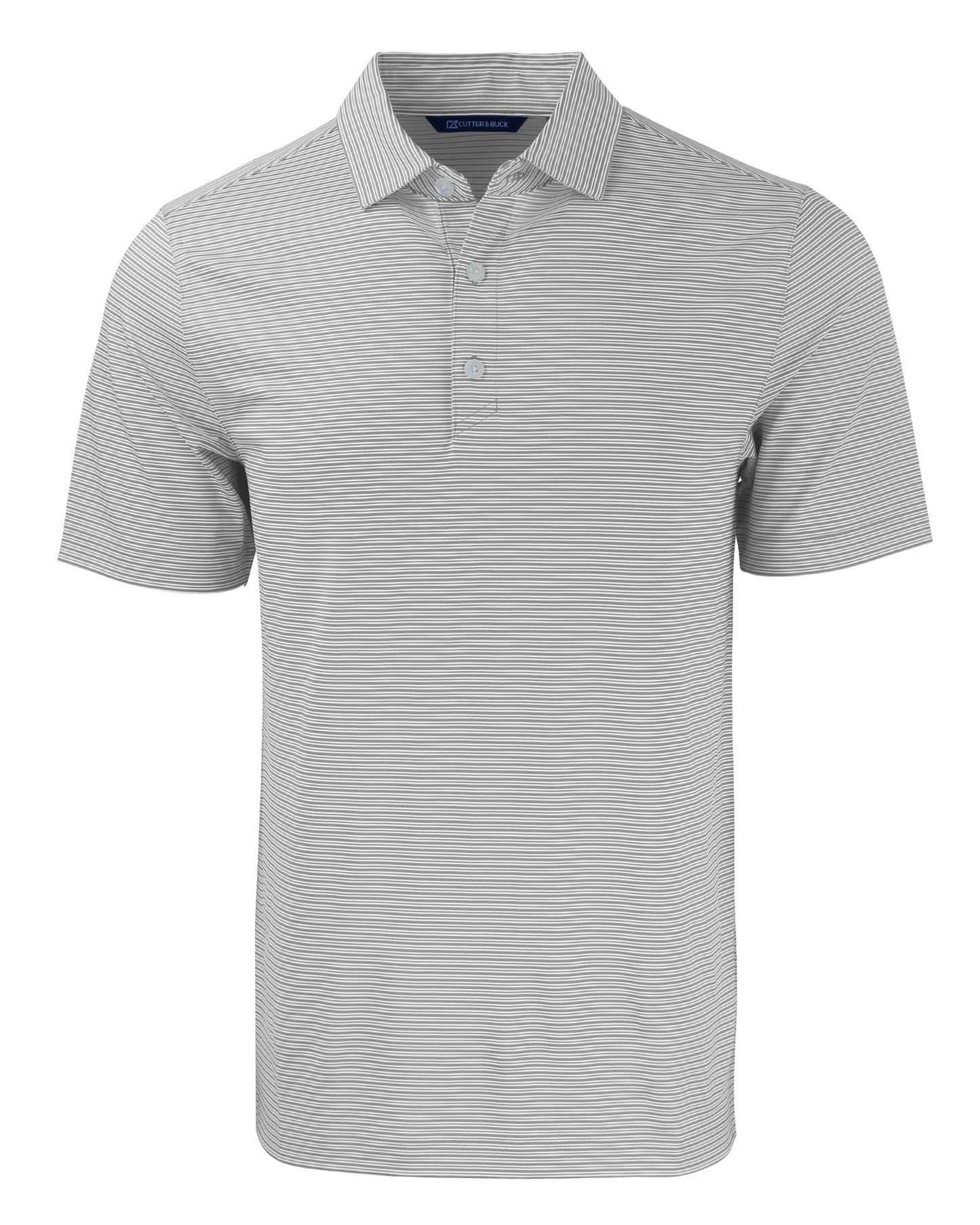 Cutter & Buck Forge Recycled Double Stripe Four-Way Stretch Mens Polo
