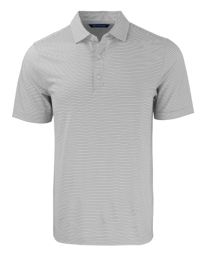 Cutter & Buck Forge Recycled Double Stripe Four-Way Stretch Mens Polo