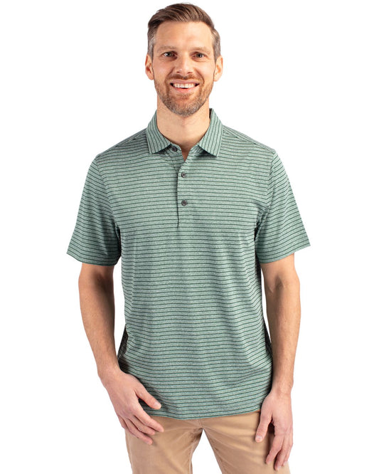 Cutter & Buck Forge Eco Heather Stripe Stretch Recycled Mens Polo - MCK01303