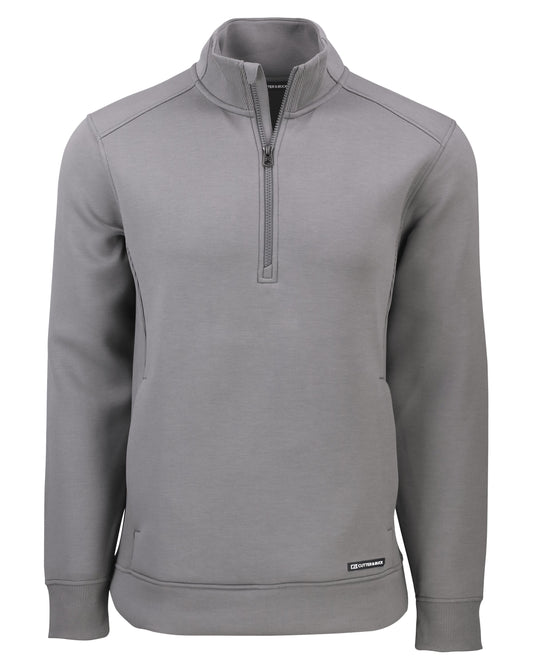 Cutter & Buck Roam Recycled Buttery-Soft Knit Mens Quarter Zip Jacket