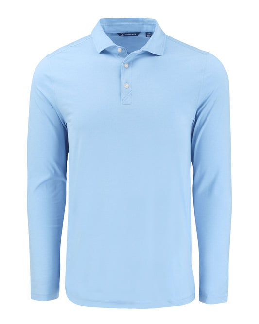 Cutter & Buck Coastline Recycled Double Peached Mens Long Sleeve Polo