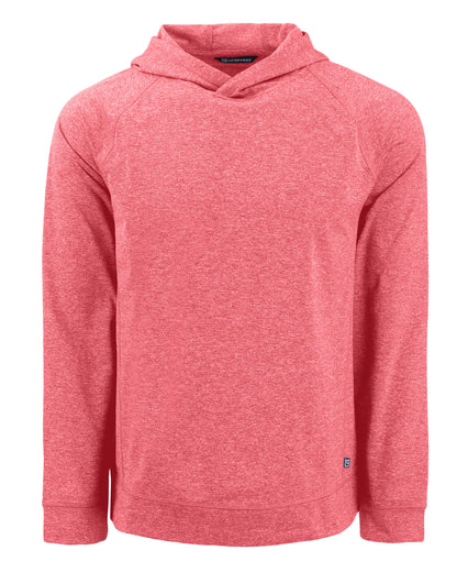 Cutter & Buck Adapt Recycled Soft Knit Stretch Mens Heathered Hooded Pullover