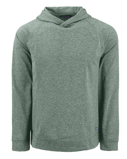 Cutter & Buck Adapt Recycled Soft Knit Stretch Mens Heathered Hooded Pullover