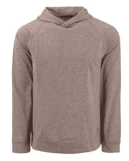 Cutter & Buck Adapt Recycled Soft Knit Stretch Mens Heathered Hooded Pullover