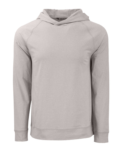 Cutter & Buck Adapt Recycled Soft Knit Stretch Mens Heathered Hooded Pullover