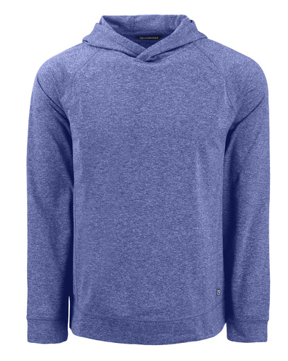 Cutter & Buck Adapt Recycled Soft Knit Stretch Mens Heathered Hooded Pullover