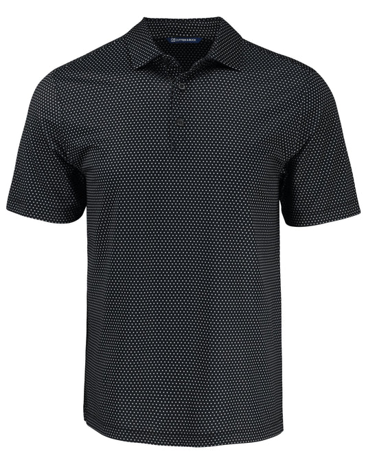 Cutter & Buck Pike Recycled Shadow Check Print Mens Big & Tall Polo Big & Tall