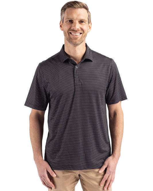Cutter & Buck Pike Eco Shadow Check Print Recycled Mens Big & Tall Polo Big & Tall - BCK01342