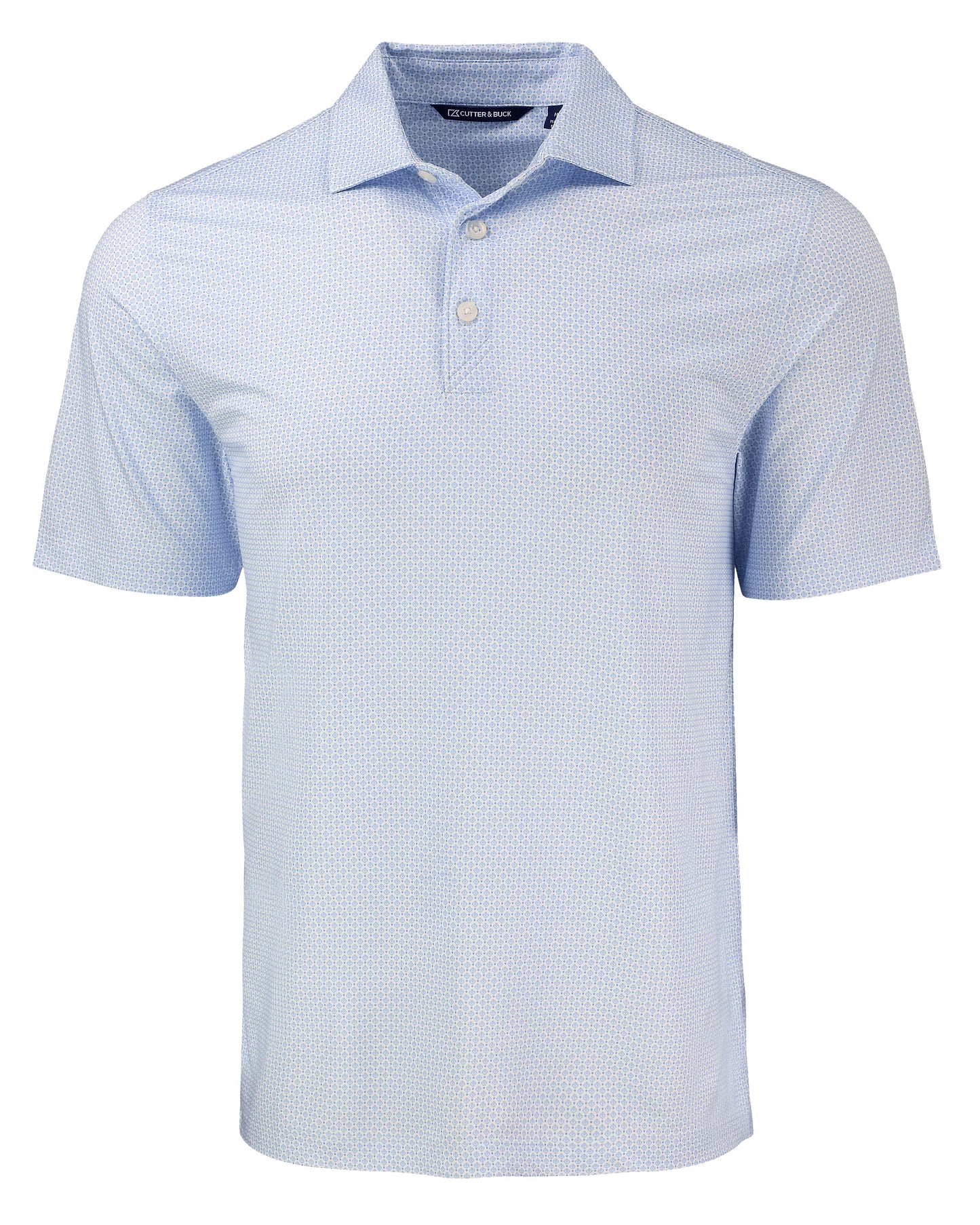 Cutter & Buck Pike Recycled Diamond Dot Print Mens Polo