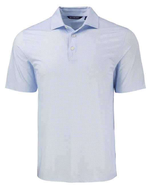 Cutter & Buck Pike Recycled Diamond Dot Print Mens Polo