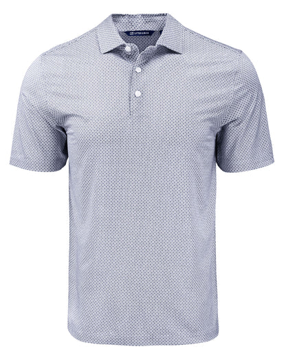 Cutter & Buck Pike Recycled Diamond Dot Print Mens Polo