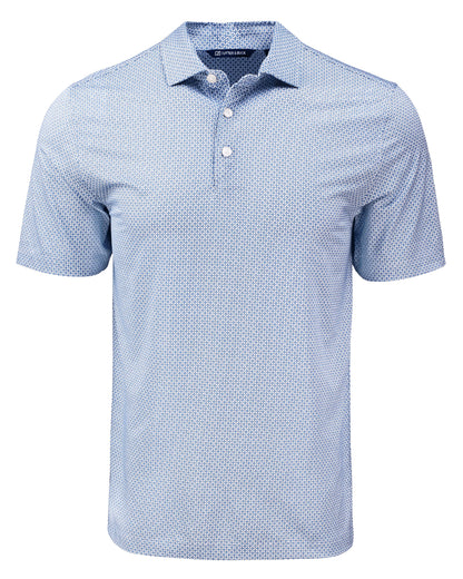 Cutter & Buck Pike Recycled Diamond Dot Print Mens Polo