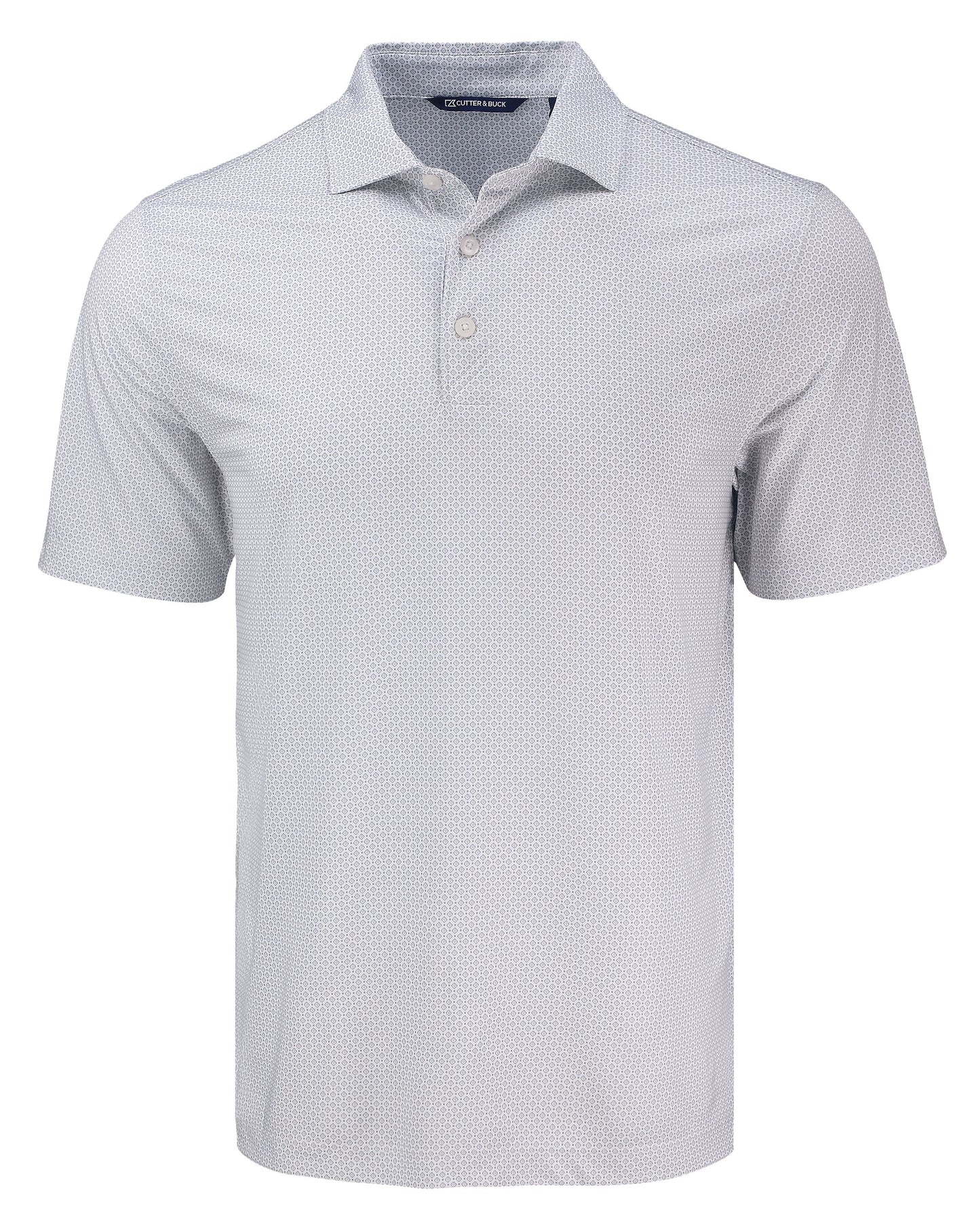 Cutter & Buck Pike Recycled Diamond Dot Print Mens Polo