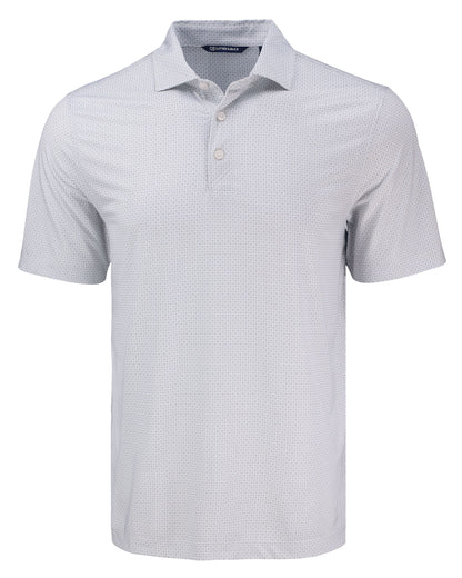 Cutter & Buck Pike Recycled Diamond Dot Print Mens Polo