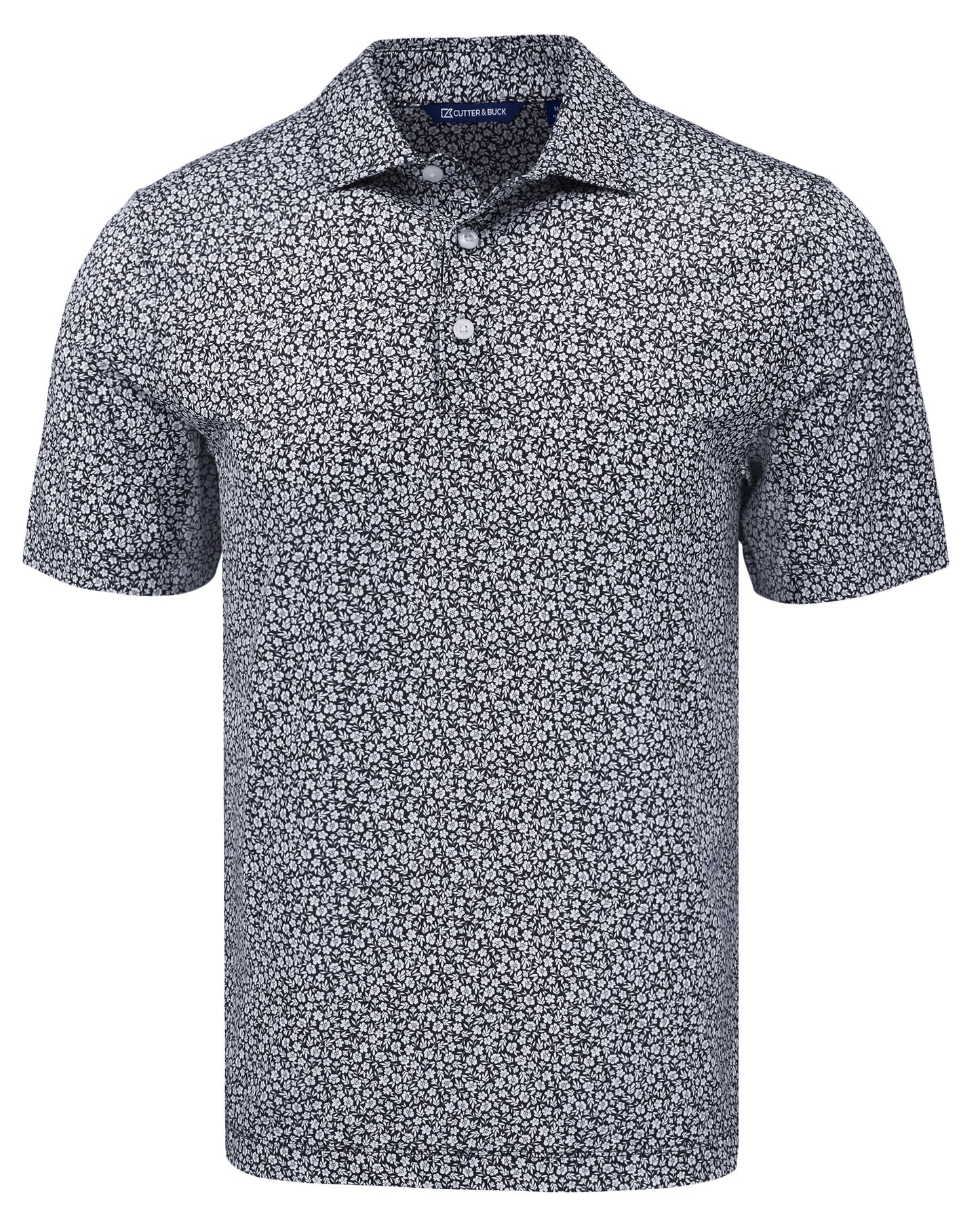 Cutter & Buck Pike Recycled Flora Print Mens Polo