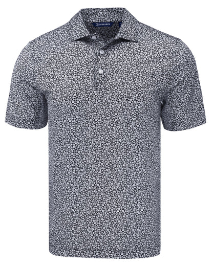 Cutter & Buck Pike Recycled Flora Print Mens Polo